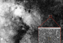 The discovery image of 3I/ATLAS from the ATLAS telescope. Image credit: University of Hawai’i.
