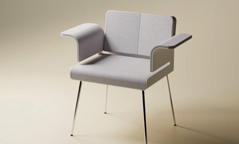 Cadeira minimalista redefine mobiliário com elegância e praticidade