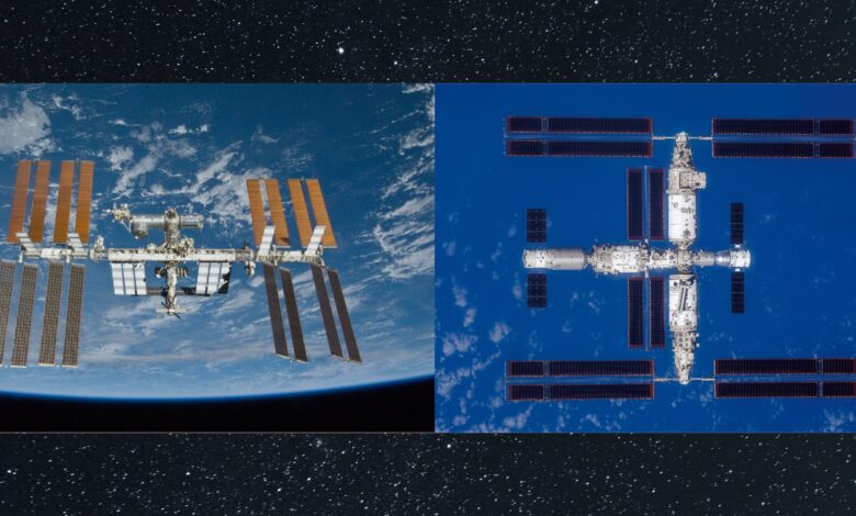 NASA observa estação Tiangong e ISS no céu da madrugada