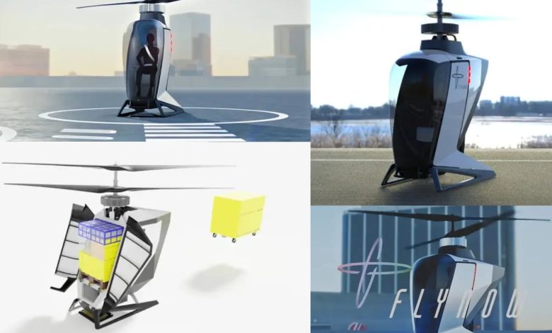 FlyNow realiza primeiro voo livre do eCopter com design inovador