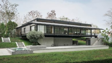 Casa flutuante em Khao Yai une arquitetura e natureza sustentável