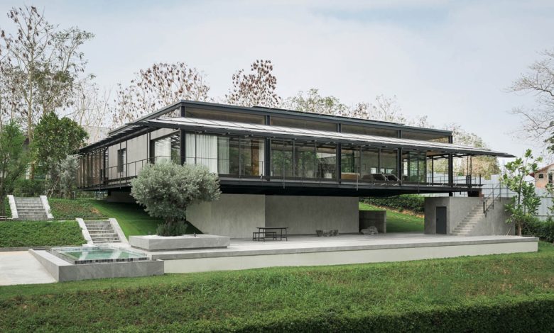 Casa flutuante em Khao Yai une arquitetura e natureza sustentável