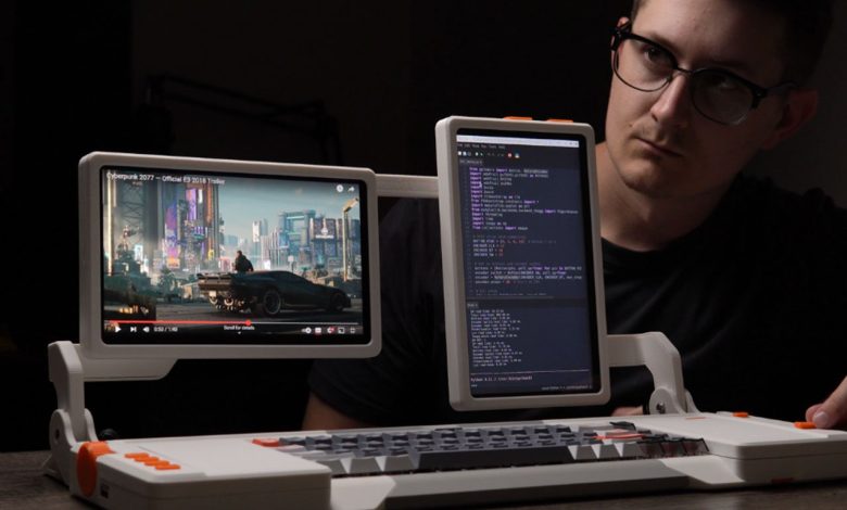 Split Screen Cyberdeck traz design retro-futurista produtivo