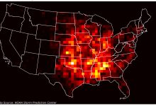 Python sobrepõe heatmap a mapa real com machine learning