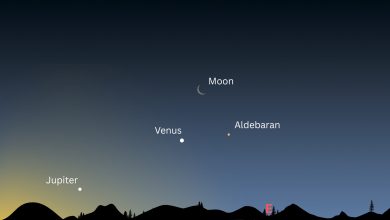 Agências espaciais observam triangular de Vênus, Lua e Aldebaran