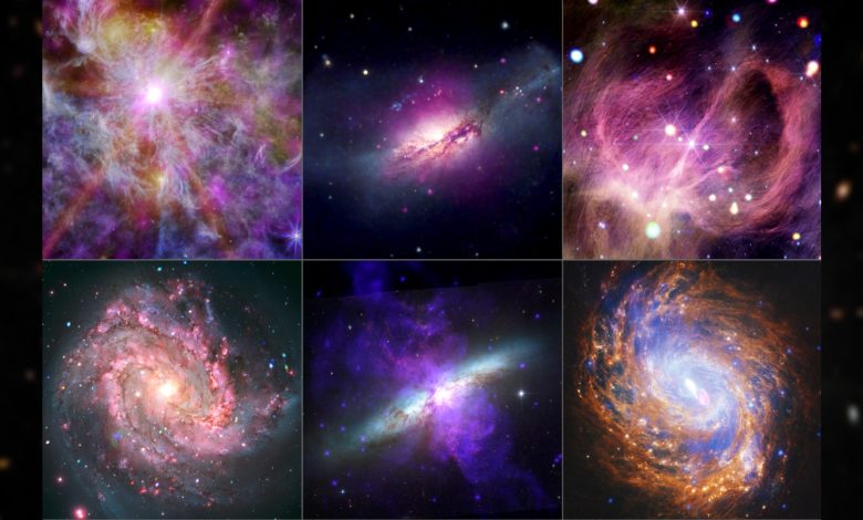 NASA revela imagens deslumbrantes do cosmos pelo Chandra
