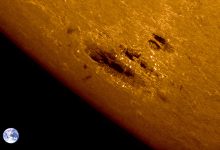 NASA monitora mancha solar com explosões magnéticas