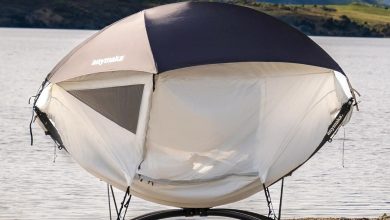 Inovações em design: barraca suspensa permite acampar em qualquer lugar
