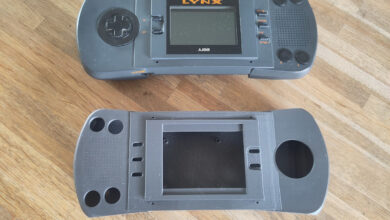 3D Printing revive design do Atari Lynx para nova geração