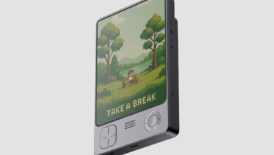 Conceito de telefone digital detox lembra produto de jogo divertido