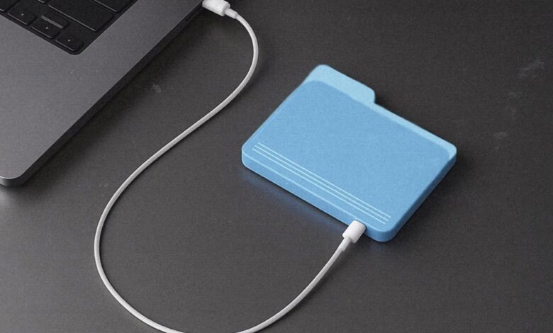Design inovador: SSD de 128GB parece pasta do MacOS