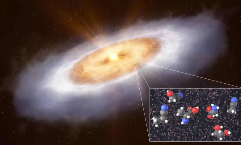 NASA descobre moléculas orgânicas em disco protoplanetário