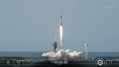 SpaceX lança satélite meteorológico europeu e recupera foguete
