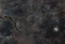 Astrofotógrafo captura fogos de artifício na órbita da Nebulosa Seahorse
