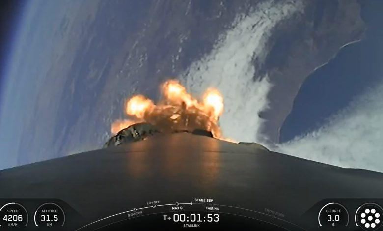 SpaceX lança 19 satélites Starlink e aterrissa foguete no mar