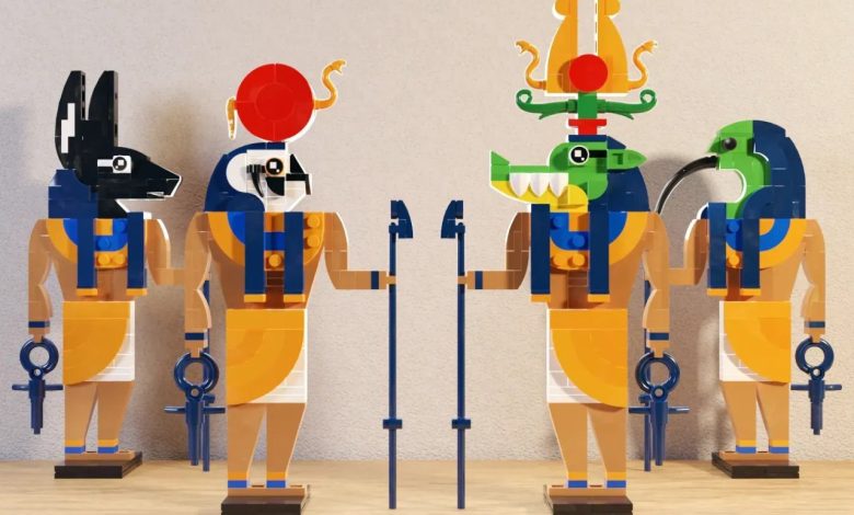 LEGO apresenta deuses egípcios em incrível design arquitetônico