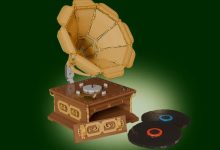 LEGO apresenta gramofone com design vintage e vinis manuais
