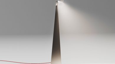 Ori Floor Lamp transforma metal em produto sustentável