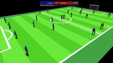 Robôs simulam desafios na 3D Simulation League