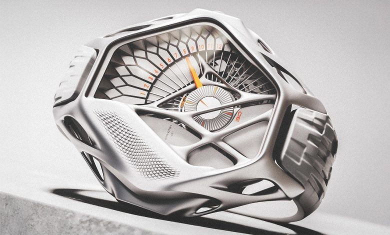 Relógio 3D inspirado em alienígenas traz design futurista