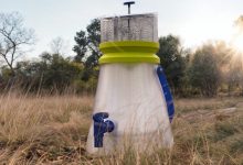 Design sustentável capta água do ar com dispenser portátil