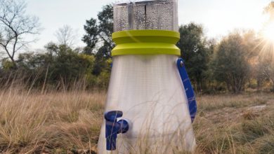 Design sustentável capta água do ar com dispenser portátil
