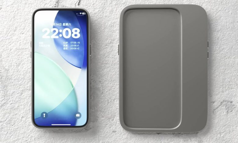 Design modular une phone e tablet em conceito inovador