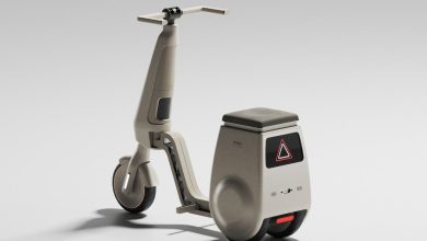 Design de scooter para idosos traz robô assistente destacável