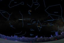 NASA observa estrelas do Triângulo de Verão no céu oriental