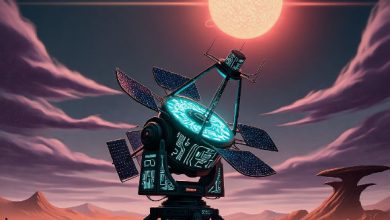 Ramiro Saide et al. explored how hidden electromagnetic leakage might look to extraterrestrials up to 200 light-years from Earth, if they had state-of-the-art radio telescopes like our own. Image credit: Gemini AI.