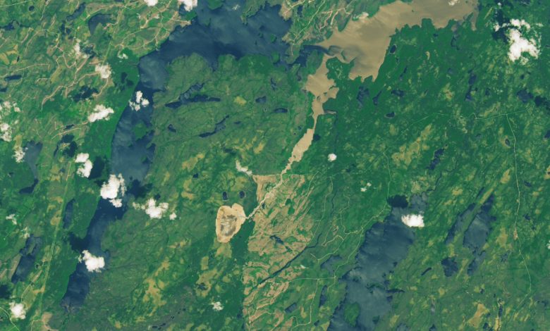 Satélite da NASA registra desaparecimento de lago em Quebec