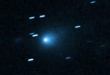 Hubble captured this image of 3I/ATLAS on July 21, 2025, when the comet was 446 million km (277 million miles) from Earth. Image credit: NASA / ESA / David Jewitt, UCLA / Joseph DePasquale, STScI.