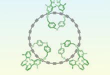 Chemical structure of the cyclo[48]carbon [4]catenan. Image credit: Harry Anderson.