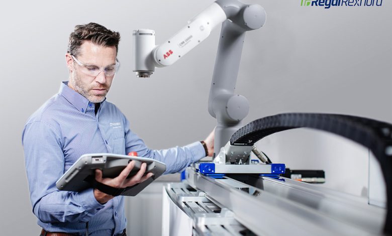 ABB e Regal Rexnord lançam 7ª eixo para robôs industriais
