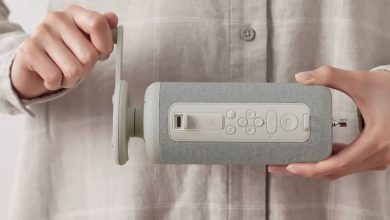Design japonês inova com alto-falante Bluetooth de manivela