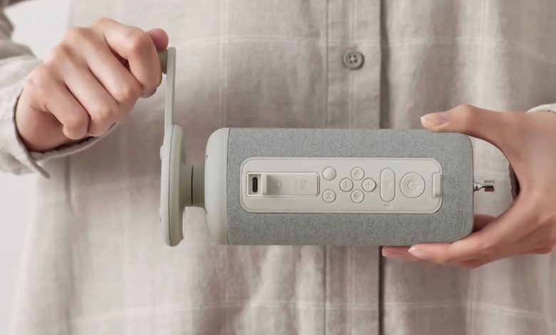 Design japonês inova com alto-falante Bluetooth de manivela