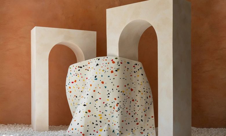 Julia Kononenko lança tapete inspirado no design de terrazzo