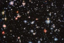 This Webb image shows the Hubble Ultra Deep Field, an area of deep space with thousands of galaxies in various shapes and sizes on a black background. Image credit: NASA / ESA / CSA / Webb / G. Östlin / P. G. Perez-Gonzalez / J. Melinder / JADES Collaboration / M. Zamani, ESA & Webb.