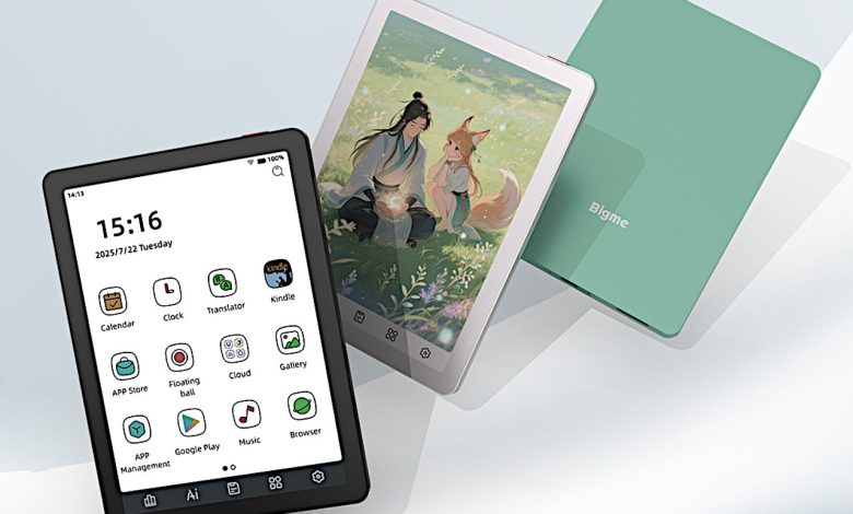 Bigme lança e-reader B6 Color com Android 14 por US$ 169