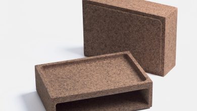 Design sustentável: caixas de cortiça empilháveis para organizar