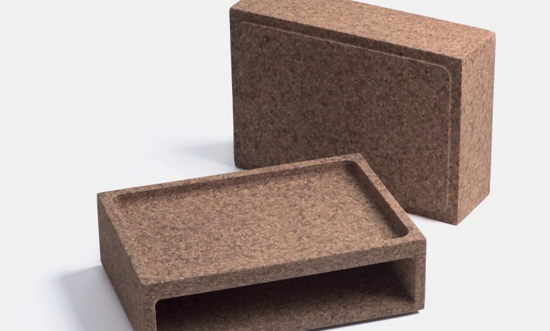 Design sustentável: caixas de cortiça empilháveis para organizar