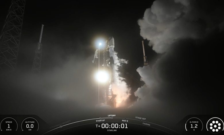SpaceX lança 28 satélites Starlink e recupera foguete no mar