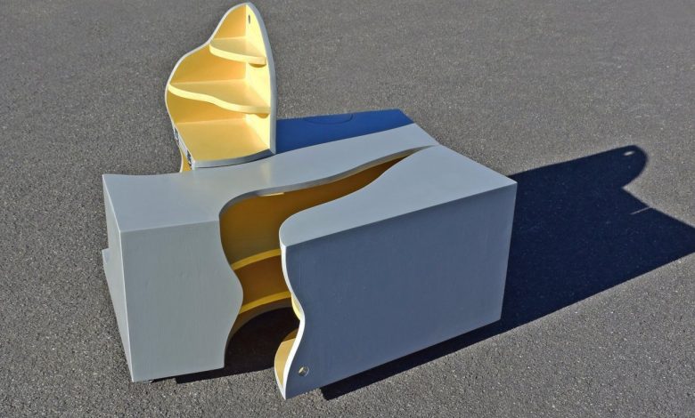 Mobiliário interativo transforma móveis em escultura lúdica