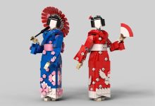 LEGO revela intricada fluidez em construção de kimono