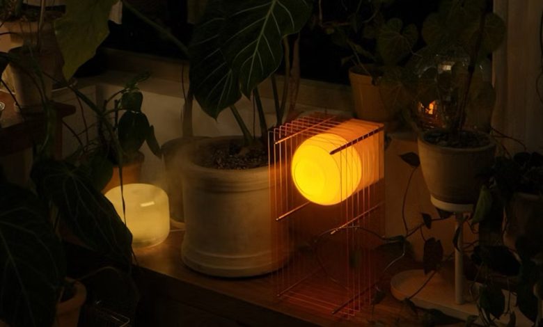 Lâmpada inovadora flutua, unindo design e ilusão ótica