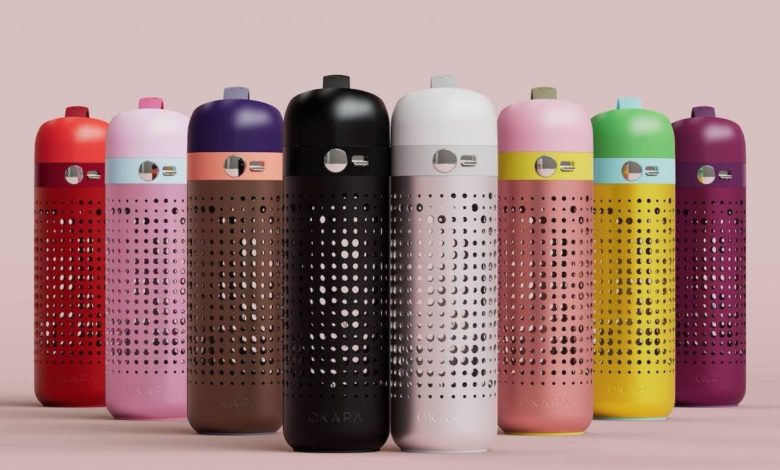 Okapa apresenta garrafa reutilizável com design higienizado