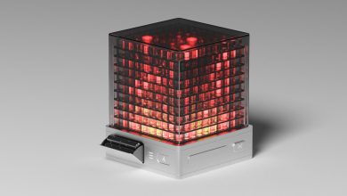 PYRO apresenta conceito de luminária com fogo em voxel