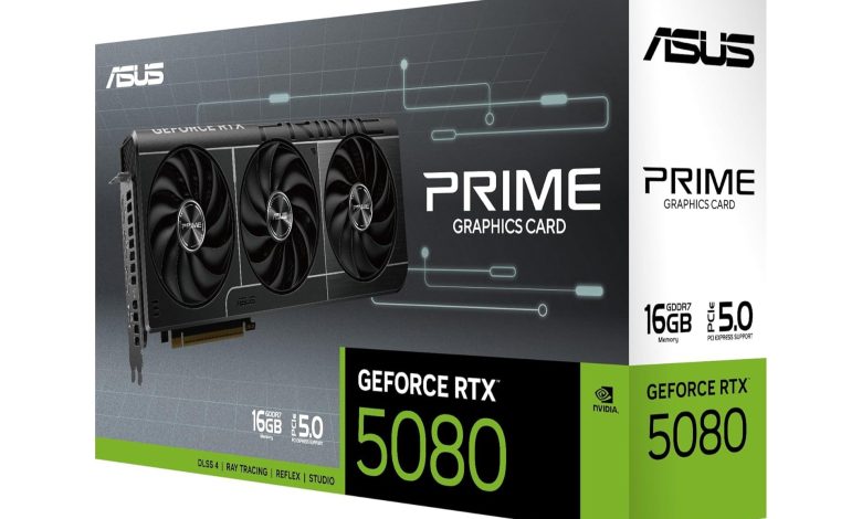 Asus RTX 5080 atinge menor preço em grande liquidação na Amazon