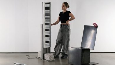 Steel and Stone Piano V2 une design, arte e música