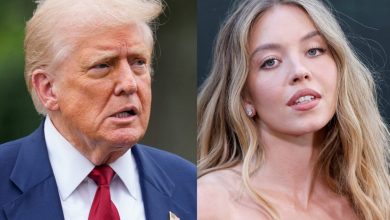 Trump exclui e reposts tweet sobre Sydney Sweeney várias vezes